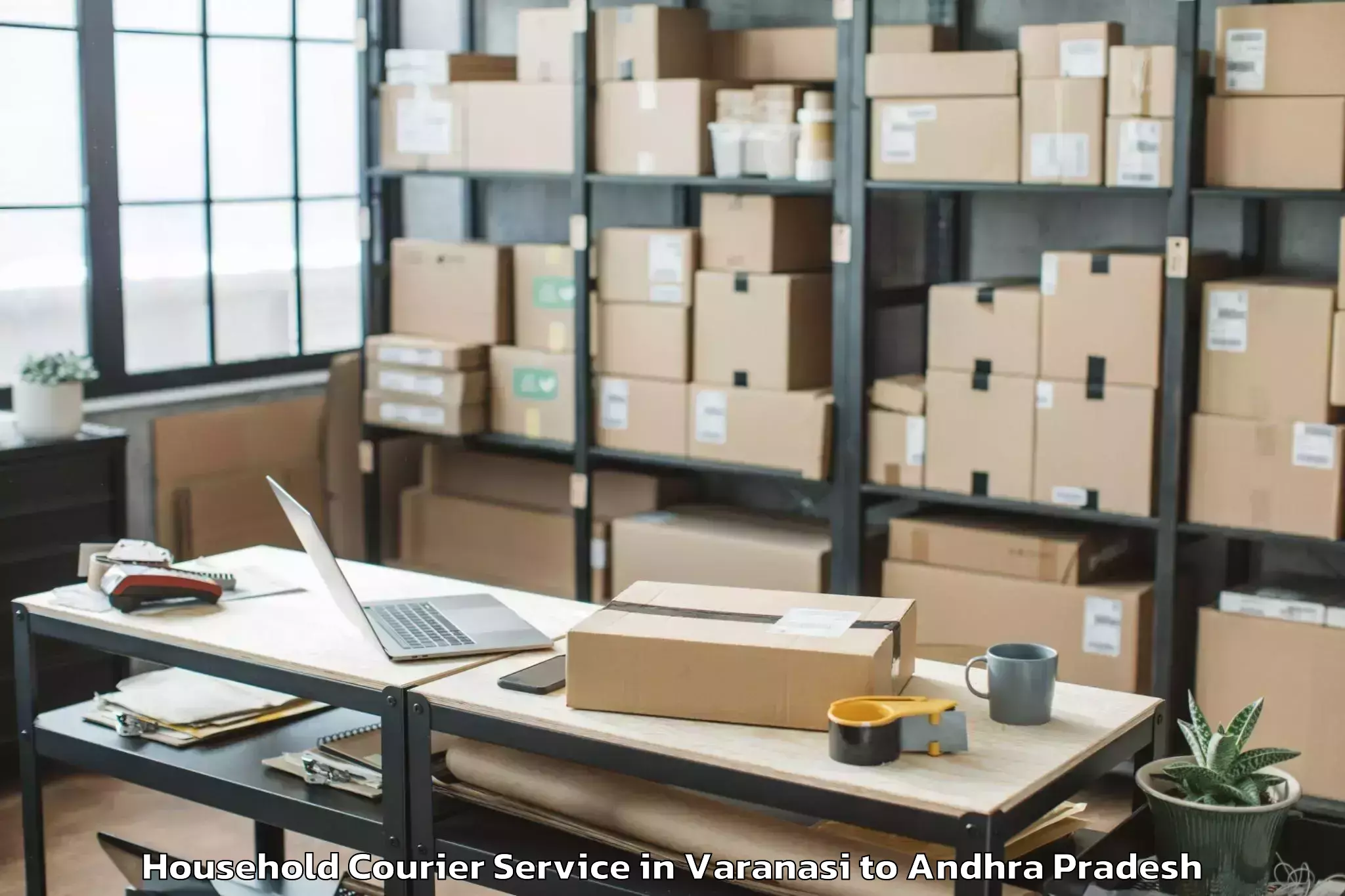 Expert Varanasi to Koruprolu Household Courier